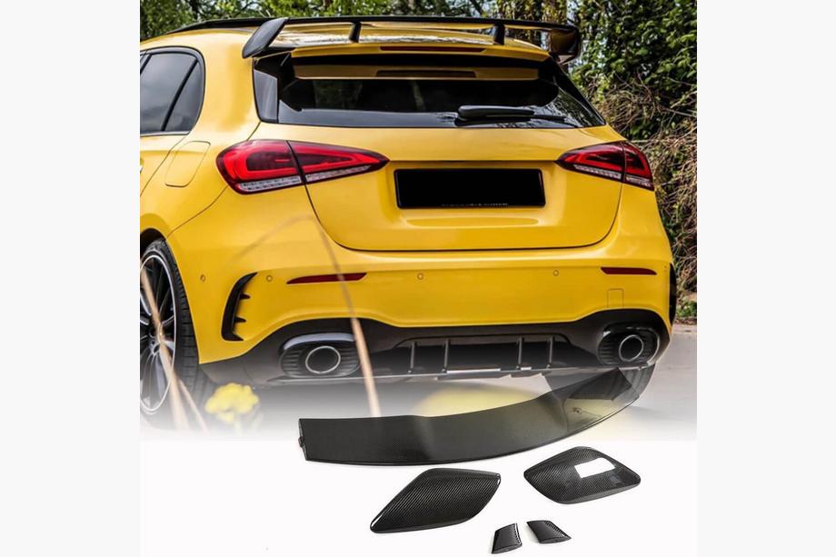 Mercedes A-klasse W177 2018– Spoiler V3 (til HB, kulfiber) Image
