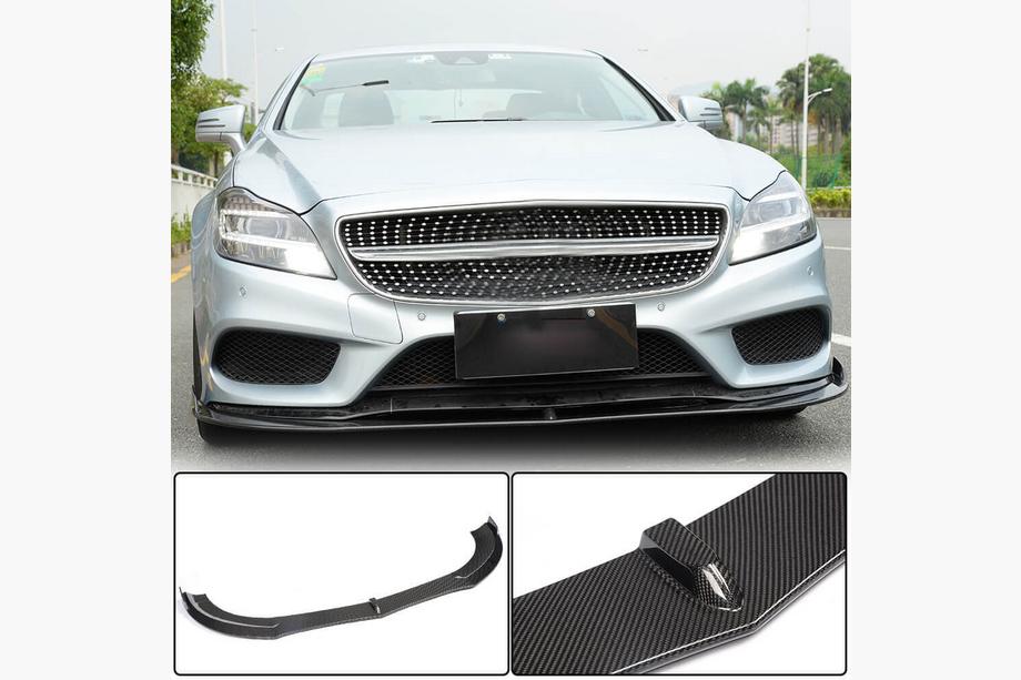 Mercedes CLS C218 2011–2018 Frontspoilerlæbe til forreste kofanger Lip (til Base SD 2015-2018, kulfiber) Image