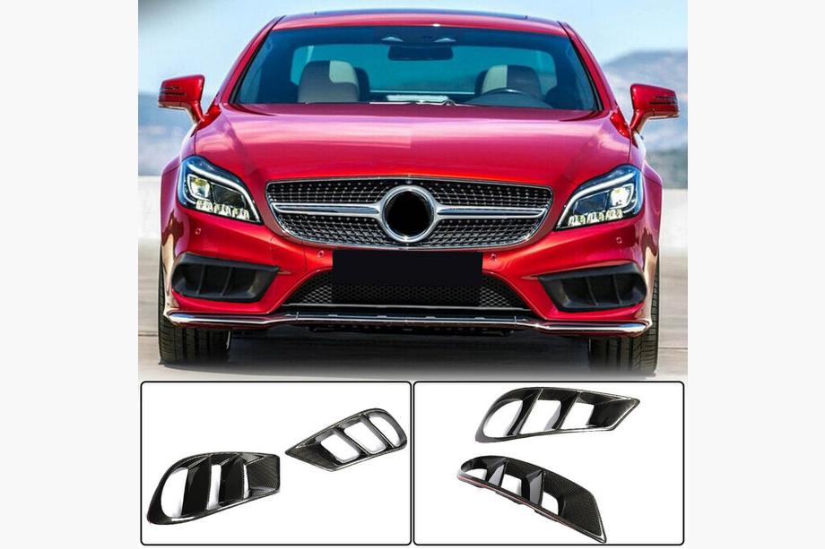Mercedes CLS C218 2011–2018 Carbon frontbumper-læber (til AMG-Line SD 2015-2018) Image