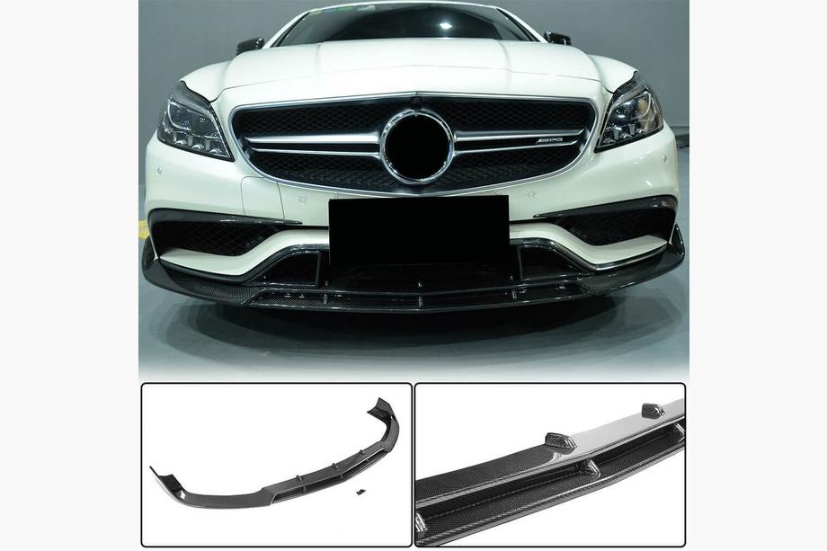 Mercedes CLS C218 2011–2018 Frontlæbe til forreste kofanger Lip V1 (til CLS63 AMG SD 2015-2018, carbon) Foto 2
