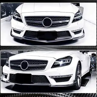 Frontlæbe til forreste kofanger Lip V1 (til CLS63 AMG SD 2011-2014, carbon) foto 3