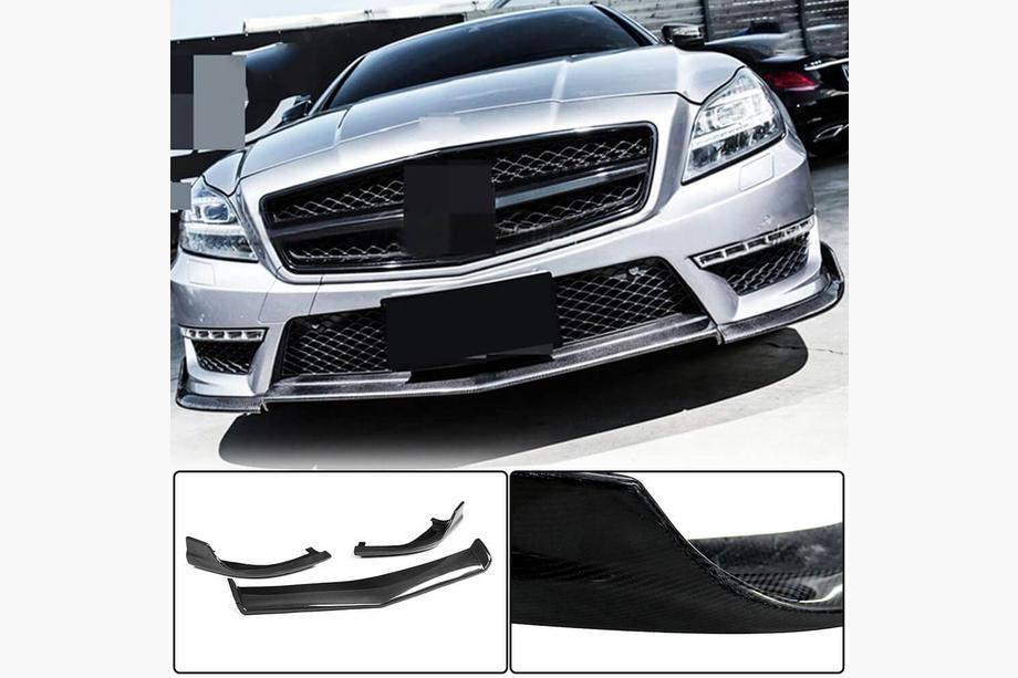 Mercedes CLS C218 2011–2018 Frontlæbe til forreste kofanger Lip V1 (til CLS63 AMG SD 2011-2014, carbon) Foto 1