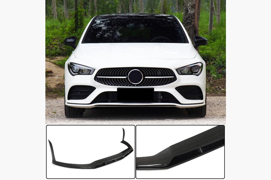 Mercedes CLA C118 2019– Front kofangerlæbe (til AMG-Line / CLA35 AMG SD 2019-2022, kulfiber) Foto 1