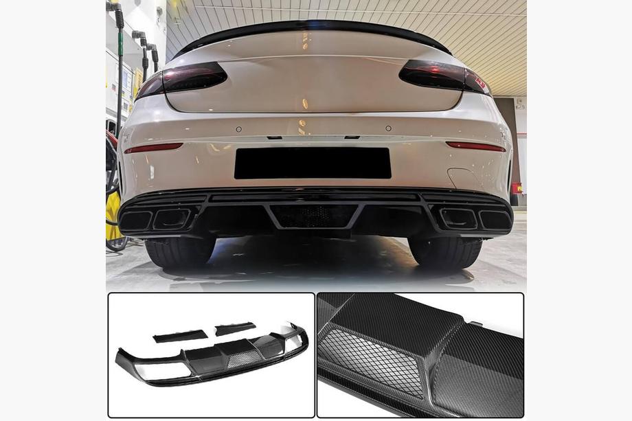 Mercedes E-klasse Coupé C238 2016–2024 Bagkofangerdiffuser V1 (til AMG-Line 2017-2019, Carbon) Image