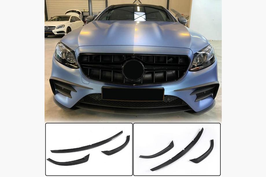 Mercedes E-klasse Coupé C238 2016–2024 Frontlæbe til forreste kofanger Lip (til AMG-Line 2017-2019, carbon) Image
