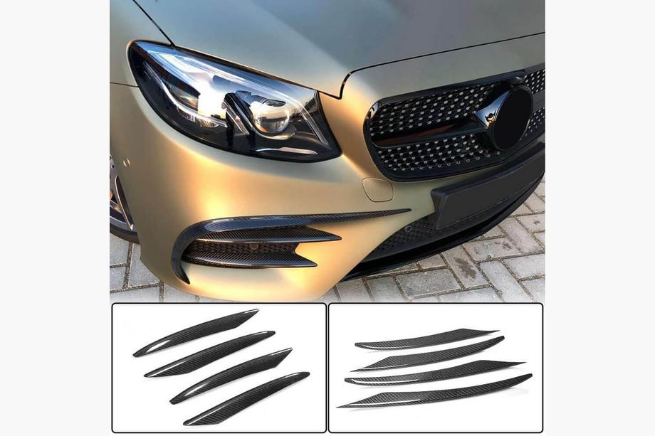 Mercedes E-klasse Coupé C238 2016–2024 Kulfiberlister til forkofanger (til AMG / AMG-Line 2017-2019) Image
