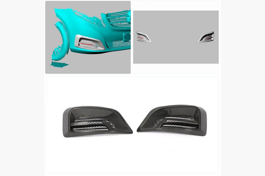 Mercedes Vito/V-klasse W447 2014– Tågelygte covers V2 (2014-2019, Carbon) Foto 2