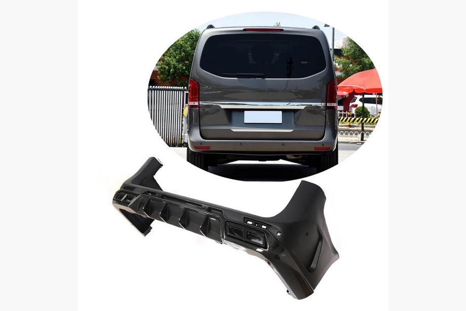 Mercedes Vito/V-klasse W447 2014– Bagkofangerbeklædning med diffuser (2014-2019, plast + kulfiber) Image