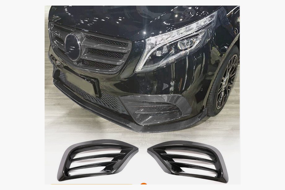 Mercedes Vito/V-klasse W447 2014– Tågelygte-dæksler V1 (2020+, Dry Carbon) Image