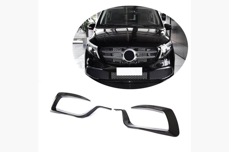 Mercedes Vito/V-klasse W447 2014– Tågelygte-rammer V2 (2020+, tør carbon) Image