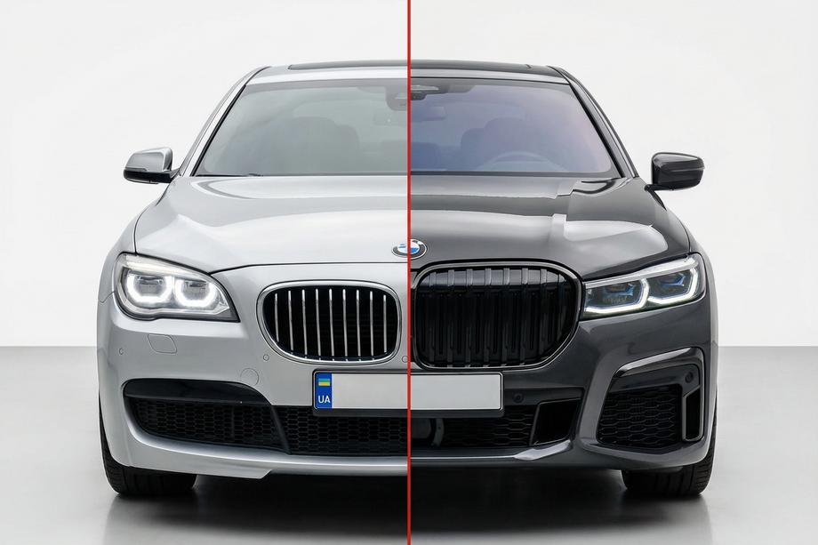BMW 7-serie F01/F02 2008–2015 Facelift-sæt til G12 M760 (uden udskiftning af bagklap og bagskærme) Image