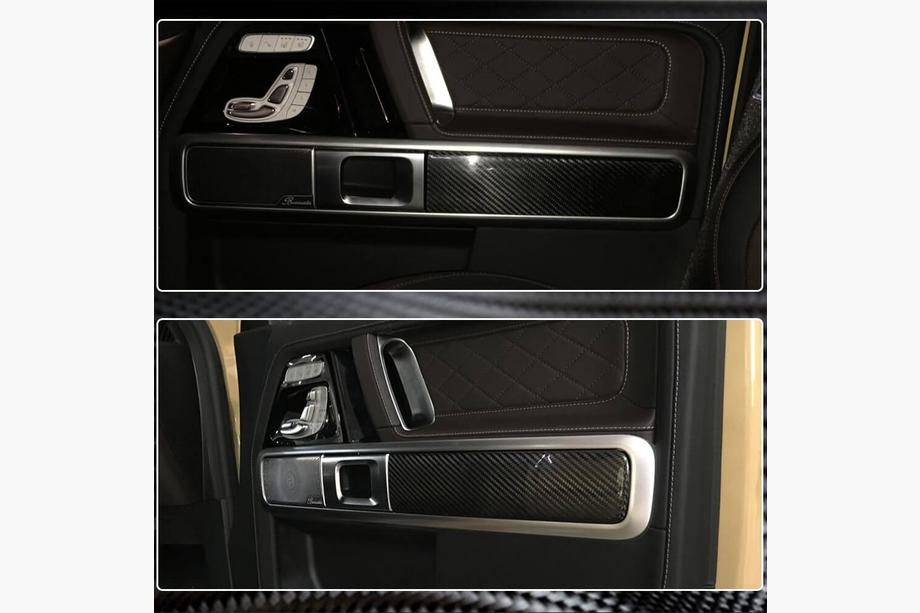 Mercedes G-Class W463 2018–2024 Indvendige dørbeklædningslister (tør carbon) Foto 4