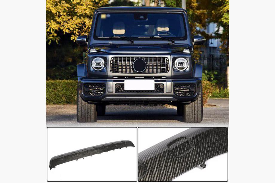 Mercedes G-Class W463 2018–2024 Frontkofangerlæbe V1 (til G63 AMG, dry carbon) Image