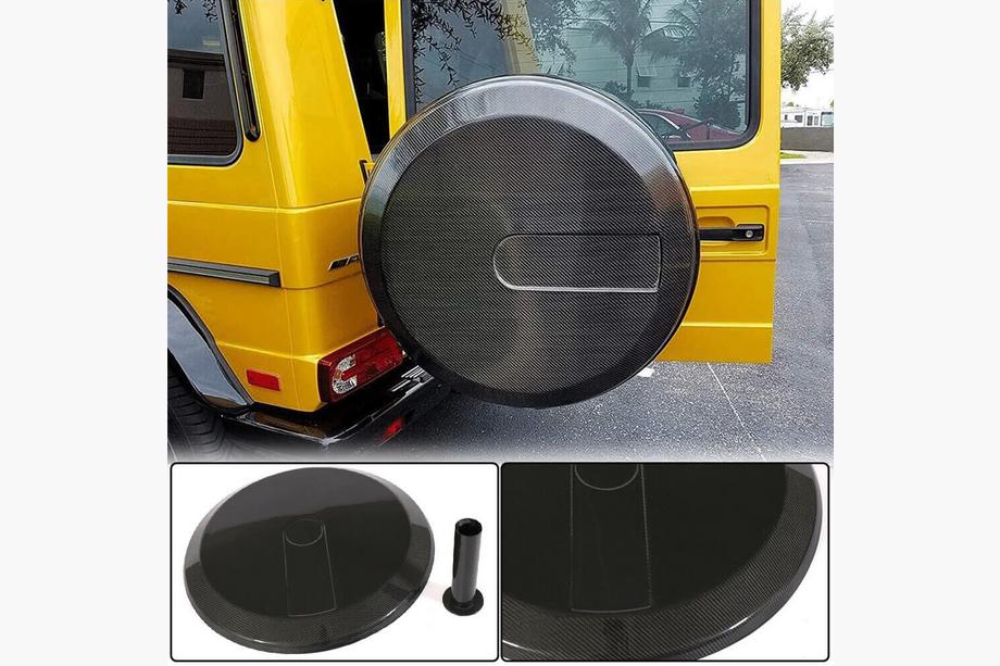 Mercedes G-Klasse W463 1990–2018 Afdækning til reservehjul (til 2004-2018, tør carbon) Foto 1