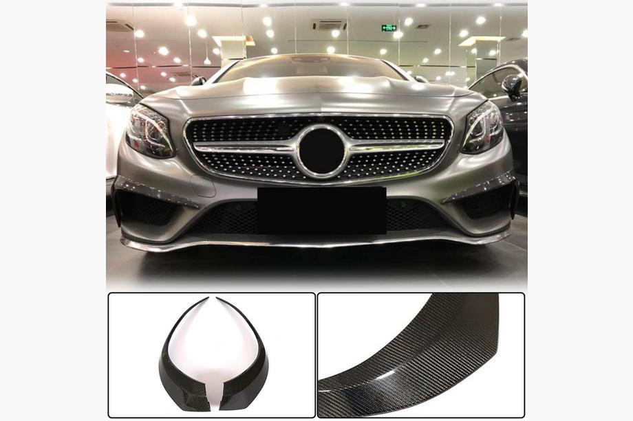 Mercedes S-class C217 Coupé 2014–2020 Indsatser til forreste kofanger (til AMG-Line 2015-2018, carbon) Image