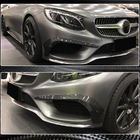 Mercedes S-class C217 Coupé 2014–2020 Kulfiber frontkofanger-dæklister (til AMG-Line 2015-2018) foto 5