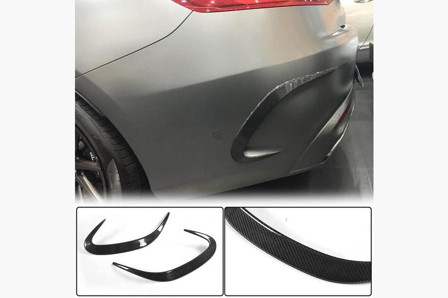 Mercedes S-class C217 Coupé 2014–2020 Beskyttelsesliste til bagkofanger (til AMG / AMG-Line, karbon) Image