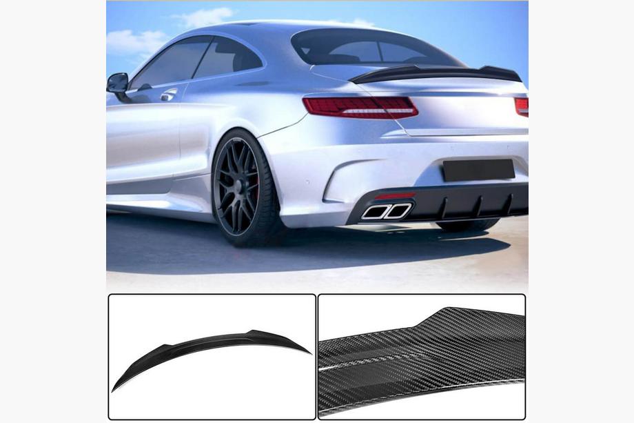 Mercedes S-class C217 Coupé 2014–2020 Spoiler V3 (coupé, dry carbon) Image