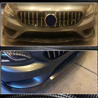 Frontspoiler læbe til forreste kofanger Lip V3 (til AMG-Line 2015-2018, carbon) foto 4