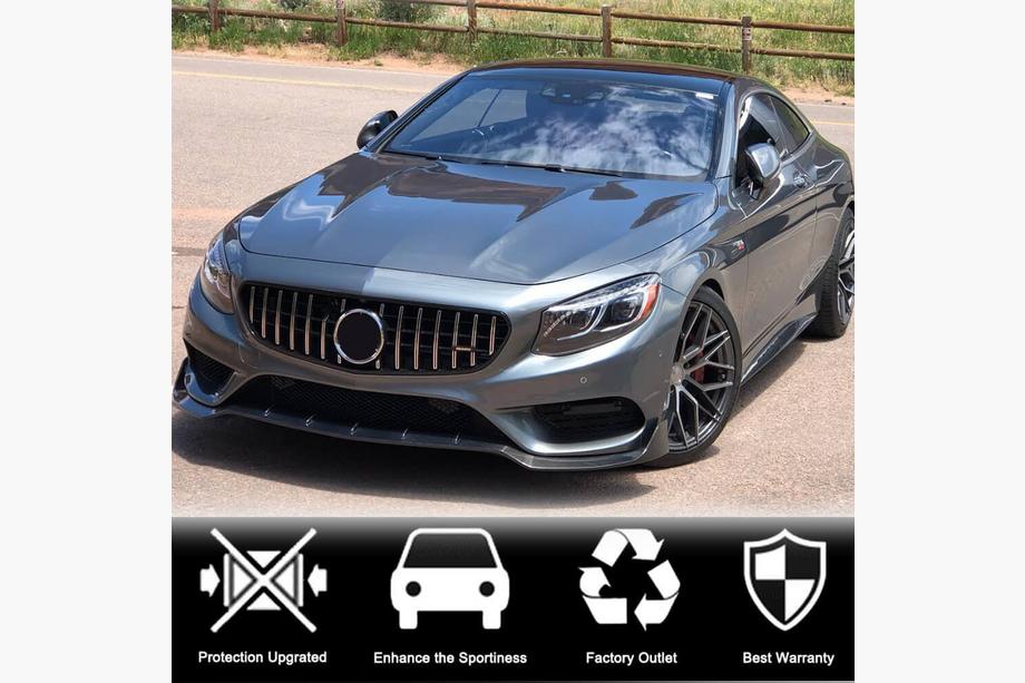 Mercedes S-class C217 Coupé 2014–2020 Frontspoiler læbe til forreste kofanger Lip V3 (til AMG-Line 2015-2018, carbon) Foto 3