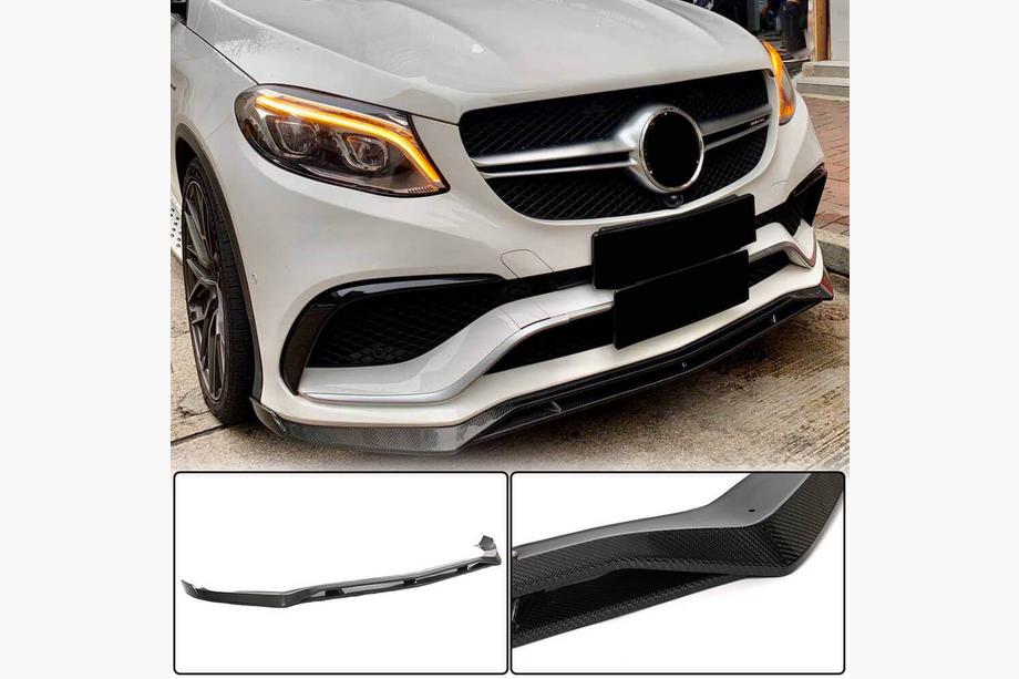 Mercedes GLE Coupé C292 2015–2019 Frontspoilerlæbe til forreste kofanger (til GLE63 AMG, plast) Foto 1