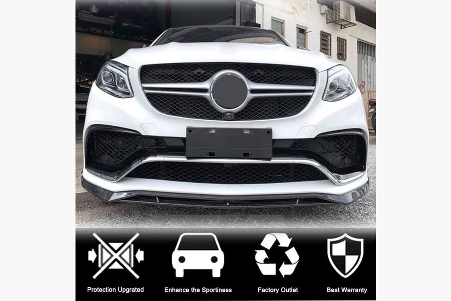 Mercedes GLE Coupé C292 2015–2019 Frontspoilerlæbe til forreste kofanger (til GLE63 AMG, plast) Foto 3