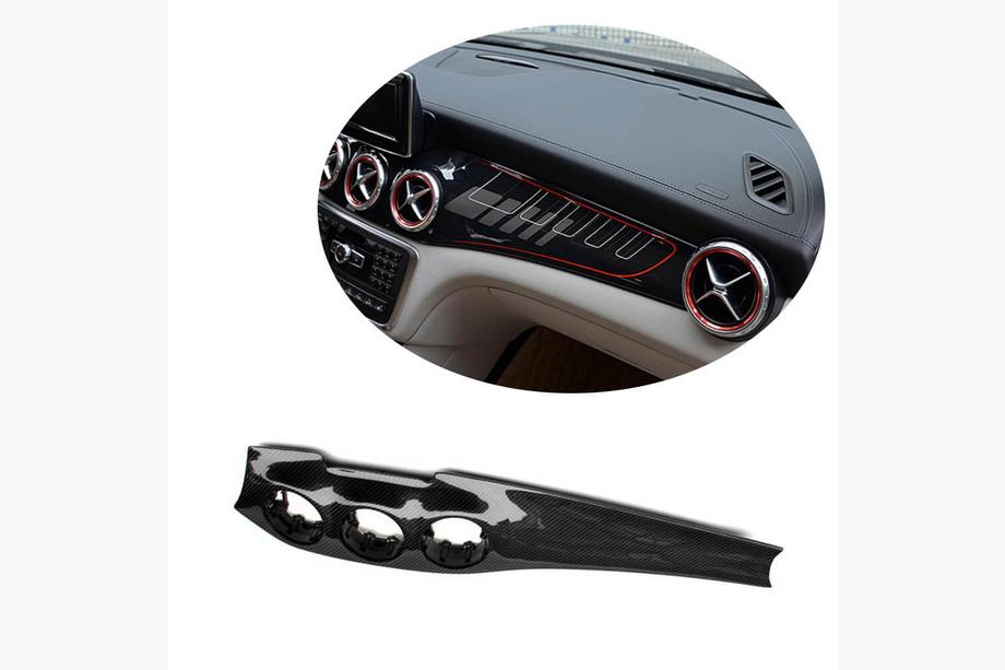Mercedes GLA X156 2014–2019 Dæksel til midterkonsol (2014-2016, kulfiber) Image