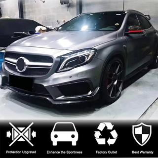 Kulfiber udvidelser til frontkofanger (til GLA45 AMG 2013-2016) foto 2