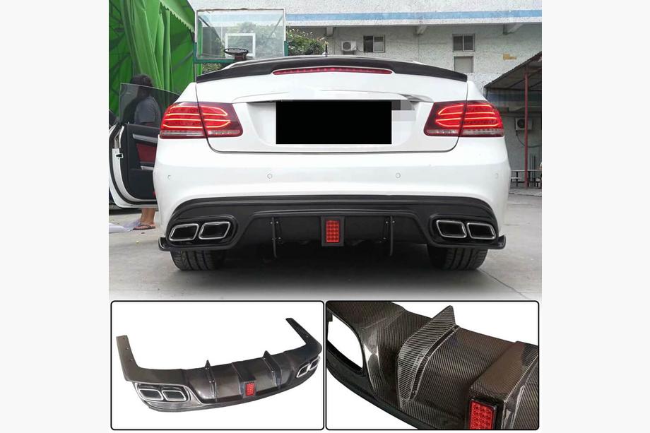Mercedes E-class Coupé C207 2010–2017 Bagkofangerdiffuser (til AMG-Line 2014-2016, carbon) Image