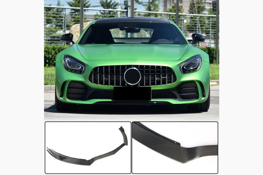 Mercedes AMG GT C190/R190 2014–2022 Kofangerlæbe foran Lip (til GT R 2016-2019, carbon) Image