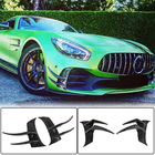 Mercedes AMG GT C190/R190 2014–2022 V2 kofangerpåsatser til frontkofanger (til GT R 2016-2019, tør kulfiber) foto 1