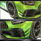 Mercedes AMG GT C190/R190 2014–2022 V2 kofangerpåsatser til frontkofanger (til GT R 2016-2019, tør kulfiber) foto 4