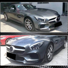 Mercedes AMG GT C190/R190 2014–2022 Front kofangerlæbe Lip (til 2015-2017, carbon) foto 4
