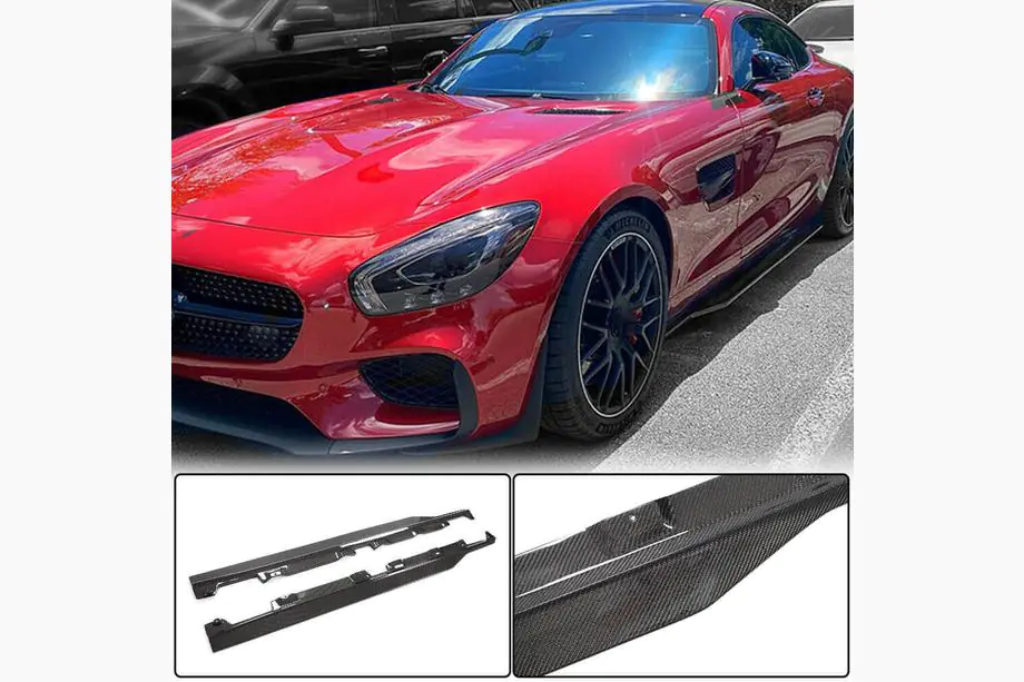 Mercedes AMG GT C190/R190 2014–2022 Sideskørter (til 2015-2017, carbon) Image