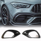 Mercedes CLA C118 2019– Kulfiber frontkofanger-tilføjelsesdele (til CLA45 AMG SD, Carbon) foto 1