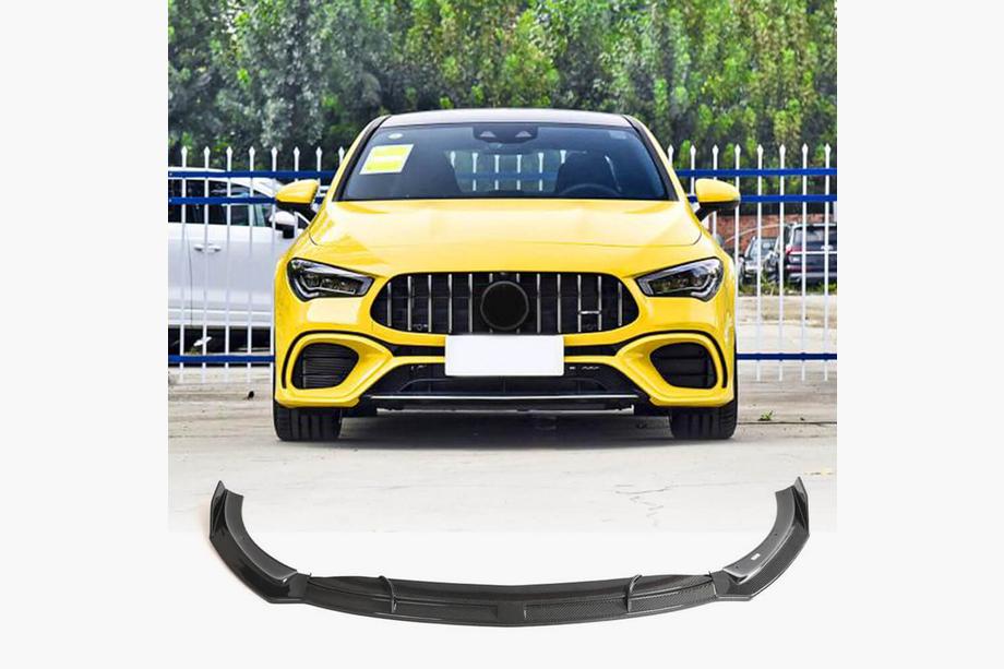 Mercedes CLA C118 2019– Frontbumper lip (til CLA45 AMG SD, kulfiber) Foto 1