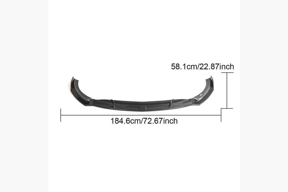Mercedes CLA C118 2019– Frontbumper lip (til CLA45 AMG SD, kulfiber) Foto 4