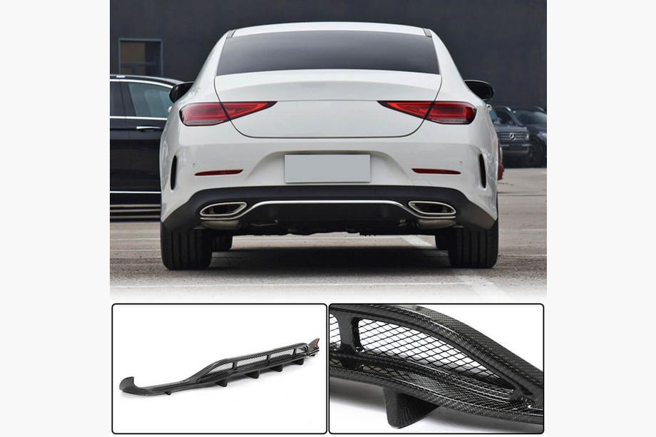 Mercedes CLS C257 2018– Bagkofanger diffuser V2 (til AMG-Line 2018-2020, carbon) Image