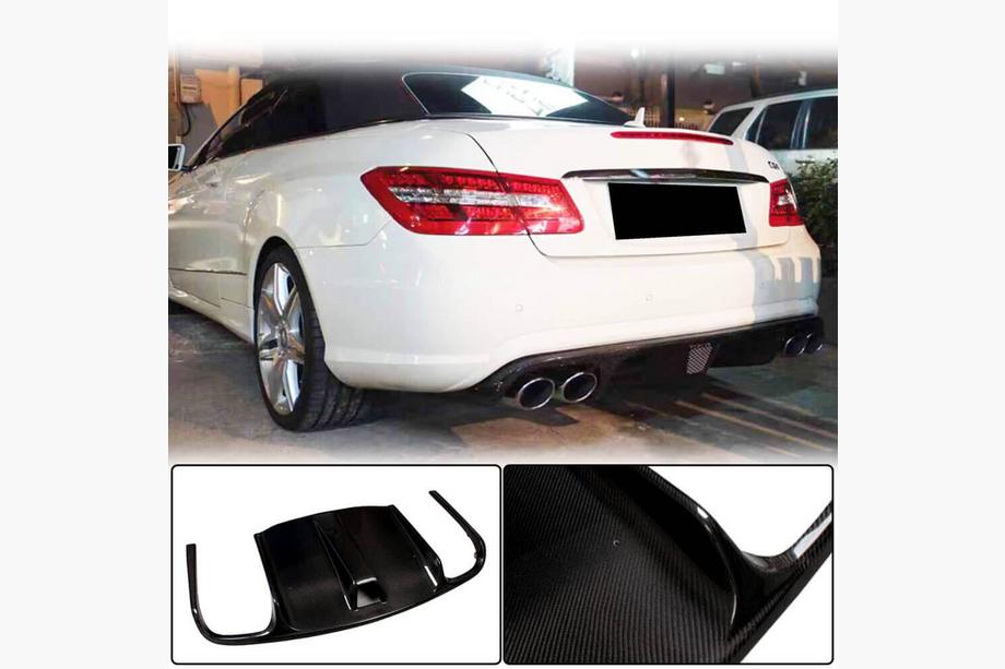 Mercedes E-class Coupé C207 2010–2017 Diffuser til bagkofanger (til E63 AMG 2009-2013, carbon) Image