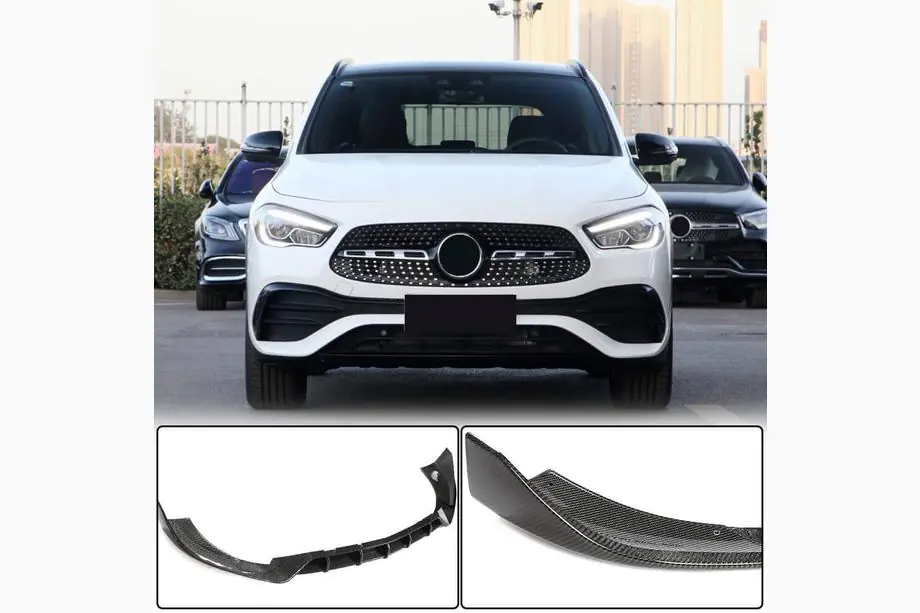 Mercedes GLA H247 2020– Frontlæbe til forreste kofanger (til AMG/AMG-Line, carbon) Image