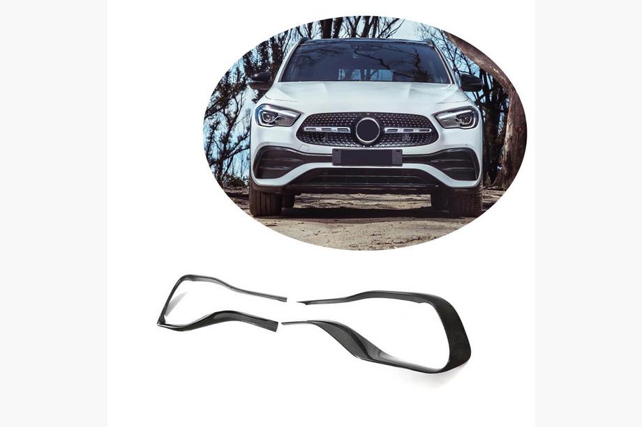 Mercedes GLA H247 2020– Front kofangerlæber V2 (til AMG/AMG-Line, carbon) Foto 1