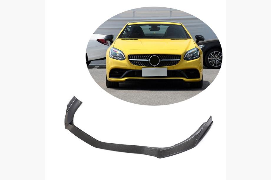 Mercedes SLK R172 2011–2016 Frontlæbe til forreste kofanger Lip (til Base 2016-2020, carbon) Image