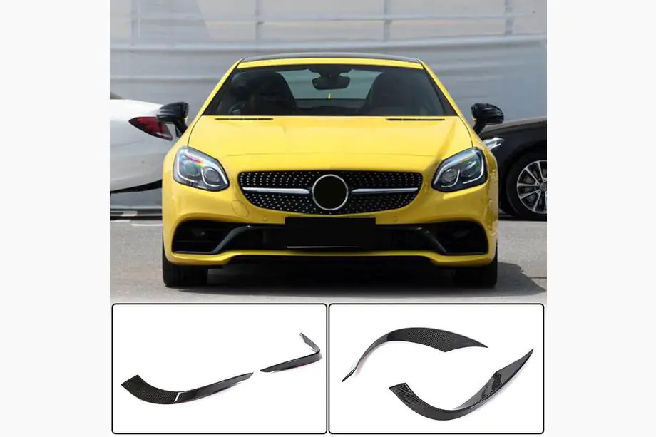 Mercedes SLK R172 2011–2016 Kulfiber frontkofangerbeklædning (til Base 2016-2020) Image