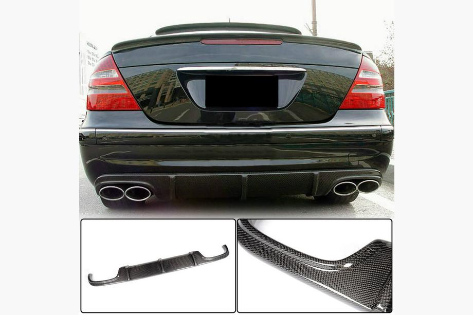 Mercedes E-klasse W211 2002–2009 Bagkofangerdiffuser (til E55 AMG 2003-2006, carbon) Image