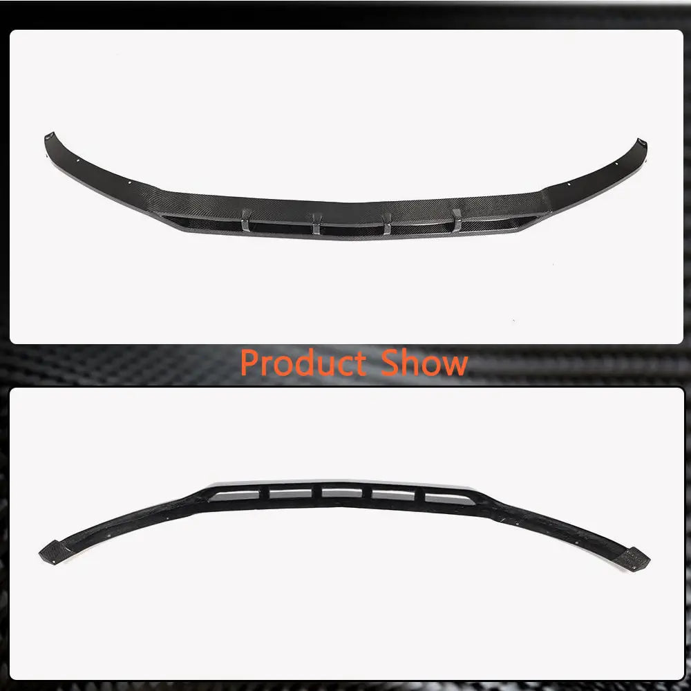 Mercedes GLC X253 2015–2022 Frontspoiler-læbe Lip til forreste kofanger (til AMG-Line 2020+, kulfiber) foto 6