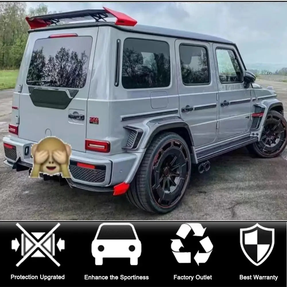 Bagklapsbeklædning (Carbon) Mercedes G-Class W463 2018–2024 foto 2