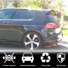 Volkswagen Golf 7/E-Golf 2012–2020 Spoiler V6 (til GTI/R HB, plast) foto 5