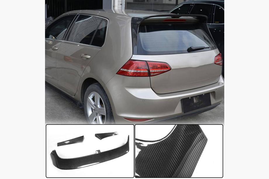 Volkswagen Golf 7/E-Golf 2012–2020 Spoiler V2 (til Base/R-Line HB, kulfiber) Image