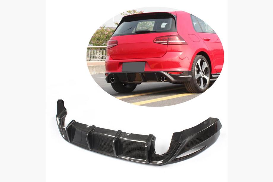 Volkswagen Golf 7/E-Golf 2012–2020 Bagkofanger-diffuser V1 (til Base/GTI HB 2012-2017, carbon) Image