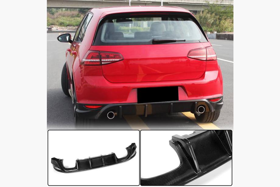 Volkswagen Golf 7/E-Golf 2012–2020 Bagkofanger-diffuser V2 (til Base/GTI HB 2012-2017, carbon) Image